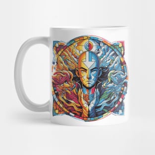 aang as the last air bender in battle position Mug